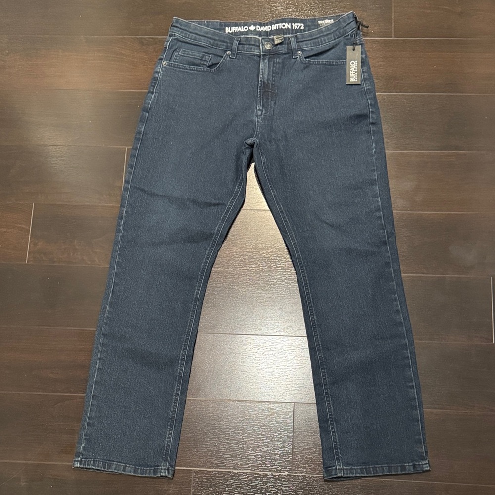 Buffalo David Bitton Men's Dark Blue Straight Jeans
